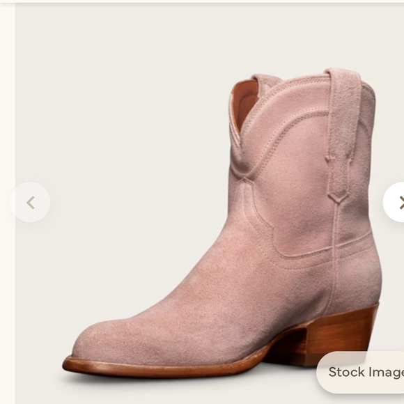 Tecovas Women's Lucy Ankle Boots in Rose Suede - Picture 10 of 10